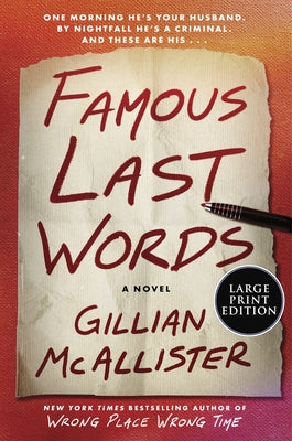 Famous Last Words by McAllister, Gillian