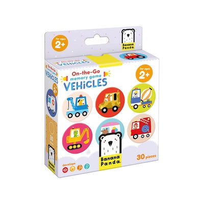 On-The-Go Memory Game Vehicles 2+ Toddler Game by Banana Panda