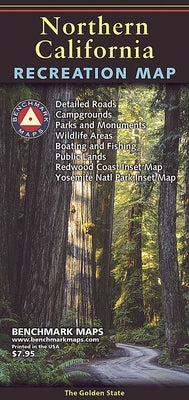 Northern California Recreation Map by National Geographic Maps