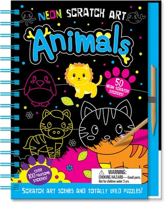 Neon Scratch Art Animals by Isaacs, Connie