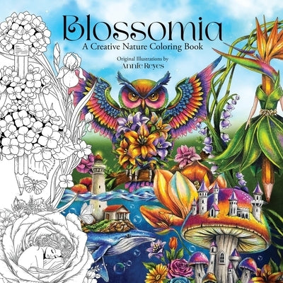 Blossomia. A Creative Nature Coloring by Reyes, Annie