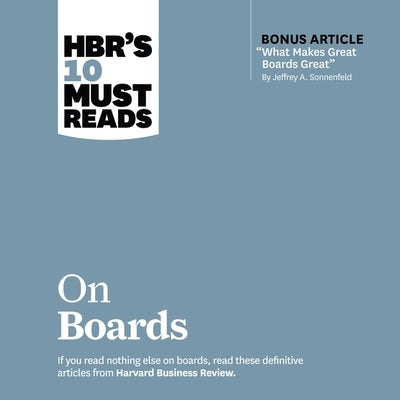 Hbr's 10 Must Reads on Boards Lib/E by Kaye, Randye