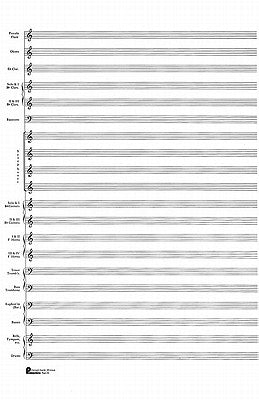 23. Score Pad: 20-Stave (Concert Band): Passantino Manuscript Paper by Hal Leonard Corp