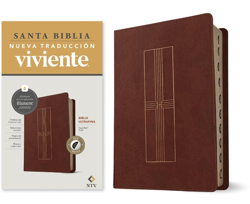 Biblia Ultrafina Ntv, Con Filament (Sentipiel, Café, Índice, Letra Roja) by Tyndale