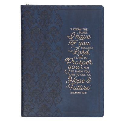 Padfolio Navy I Know the Plans Jer. 29:11 by Christian Art Gifts