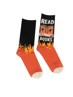 Read Banned Books Socks - Large by Out of Print