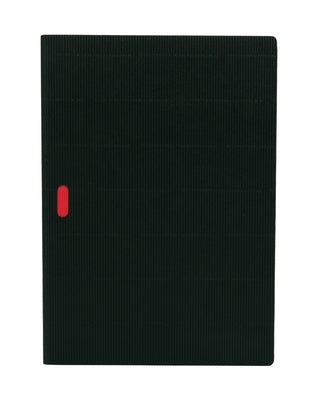 Black / Black Paper-Oh Cahier Ondulo A4 Gridded by Paperblanks Journals Ltd