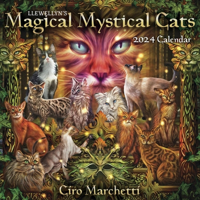 Llewellyn's 2024 Magical Mystical Cats Calendar by Publishing, Llewellyn