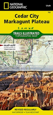 Cedar City, Markagunt Plateau Map by National Geographic Maps