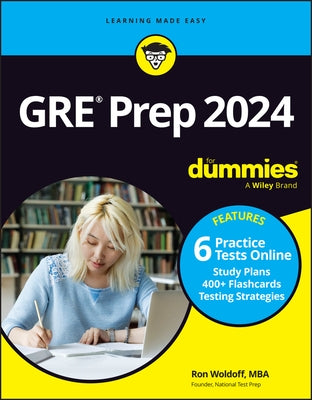 GRE Prep 2024 for Dummies with Online Practice by Woldoff, Ron