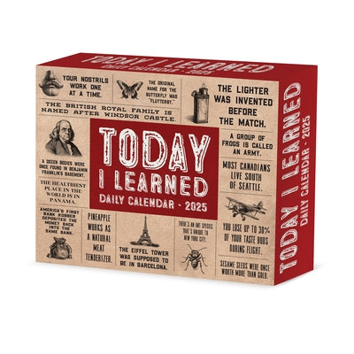 Today I Learned (Til) 2025 6.2 X 5.4 Box Calendar by Willow Creek Press