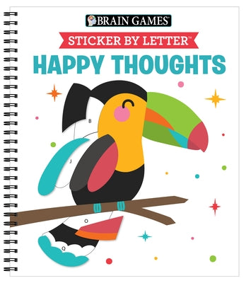 Brain Games - Sticker by Letter: Happy Thoughts by Publications International Ltd