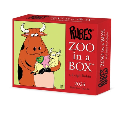 Zoo in a Box 2024 6.2 X 5.4 Box Calendar by Leigh Rubin