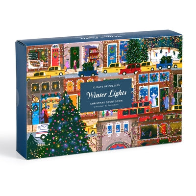 Joy Laforme Winter Lights 12 Days of Puzzles Holiday Countdown by Galison