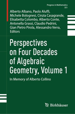 Perspectives on Four Decades of Algebraic Geometry, Volume 1: In Memory of Alberto Collino by Albano, Alberto