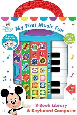 Disney Baby: My First Music Fun 8-Book Library and Keyboard Composer Sound Book Set [With Battery] by Pi Kids