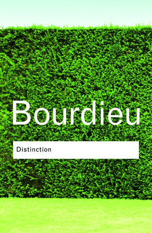 Distinction: A Social Critique of the Judgement of Taste by Bourdieu, Pierre