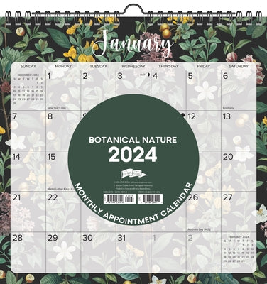 Botanical Nature 2024 12 X 12 Spiral Wall Calendar by Willow Creek Press