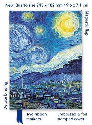 Vincent Van Gogh: The Starry Night (Foiled Quarto Journal) by Flame Tree Studio