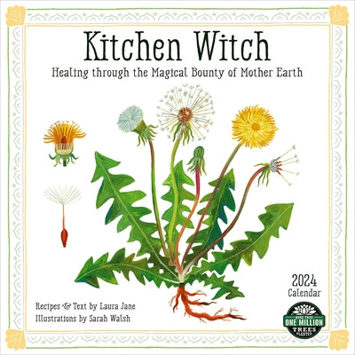 Kitchen Witch 2024 Wall Calendar: Healing Through the Magical Bounty of Food by Amber Lotus Publishing