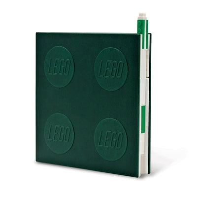 Lego 2.0 Locking Notebook with Gel Pen - Green by Santoki
