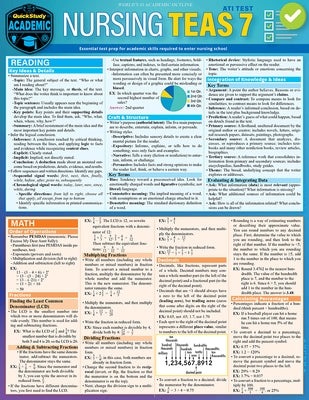 Nursing Teas 7: A Quickstudy Laminated Reference Guide by Henry, Julie