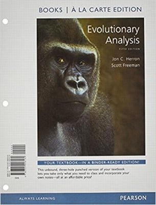 Evolutionary Analysis by Herron, Jon C.