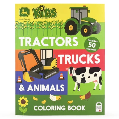 John Deere Kids Tractors, Trucks & Animals Coloring Book by Cottage Door Press
