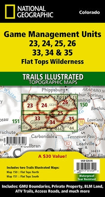 Flat Tops Wilderness Gmu [Map Pack Bundle] by National Geographic Maps