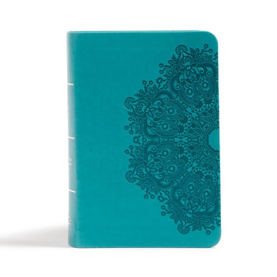 CSB Large Print Compact Reference Bible, Teal Leathertouch by Csb Bibles by Holman