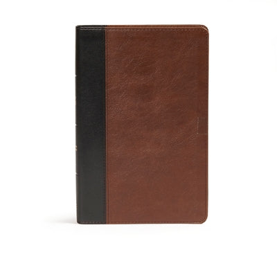 CSB Ultrathin Bible, Espresso/Black Leathertouch by Csb Bibles by Holman