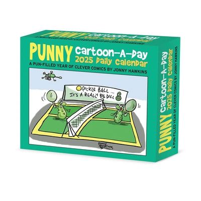 Punny Cartoon-A-Day by Jonny Hawkins 2025 6.2 X 5.4 Box Calendar by Jonny Hawkins