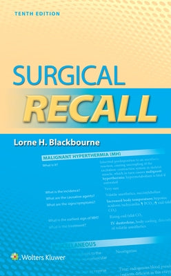 Surgical Recall by Blackbourne, Lorne