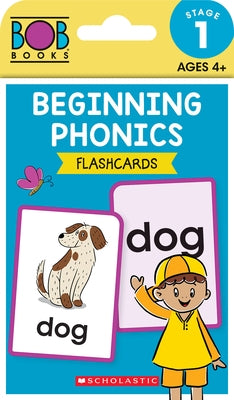 Bob Books - Beginning Phonics Flashcards Phonics, Ages 4 and Up, Kindergarten (Stage 1: Starting to Read) by Scholastic