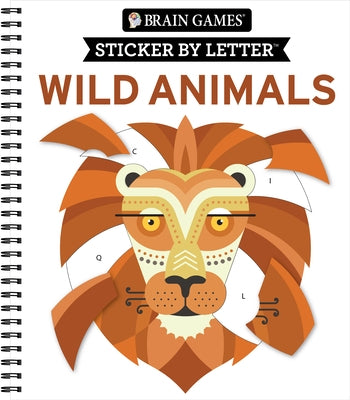 Brain Games - Sticker by Letter: Wild Animals by Publications International Ltd