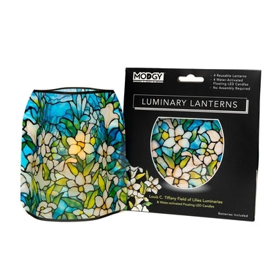 Louis C. Tiffany Field of Lilies Luminary Set [With Battery] by Modgy