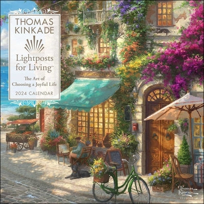 Thomas Kinkade Lightposts for Living 2024 Wall Calendar by Kinkade, Thomas