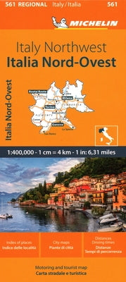 Michelin Map Italy: Northwest Map 561 by Michelin