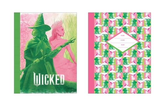 Wicked Pink & Green Composition Notebook Set (Set of 2) by Insight Editions