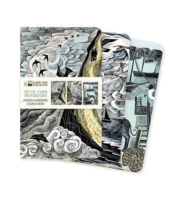 Angela Harding: Coastlines Set of 3 Mini Notebooks by Flame Tree Studio