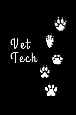 Vet Tech: Gifts for Veterinary Technicians & Animal Rescue heroes - Paw prints cover design - Appreciation Gift for Vet Techs by Co, Nordic Paper