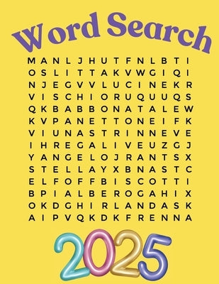 Word Search Puzzle Book 2025 Large Print: Adult Word Search Puzzle Book for Women, Men, Seniors by Bidden, Laura