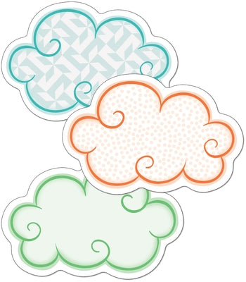 Up and Away Clouds Mini Cutouts by Carson Dellosa Education