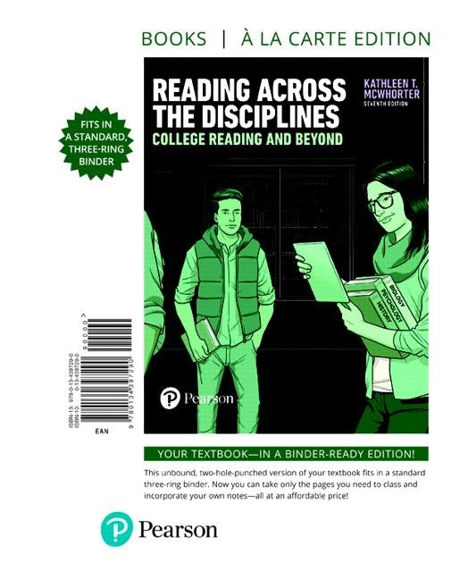 Reading Across the Disciplines: College Reading and Beyond by McWhorter, Kathleen