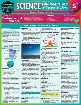 Science Fundamentals 5 - Environmental Science: Quickstudy Laminated Reference & Study Guide by Gardner, Jane