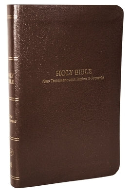 Kjv, Pocket New Testament with Psalms and Proverbs, Brown Leatherflex, Red Letter, Comfort Print by Thomas Nelson