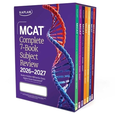 MCAT Complete 7-Book Subject Review 2026-2027, Set Includes Books, Online Prep, 3 Practice Tests by Kaplan Test Prep