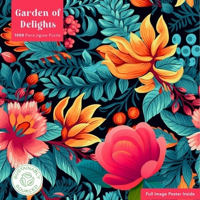 Adult Sustainable Jigsaw Puzzle Garden of Delights: 1000-Pieces. Ethical, Sustainable, Earth-Friendly by Flame Tree Studio