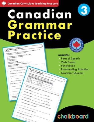 Canadian Grammar Practice Grade 3 by MacDonald, David