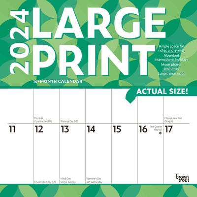 Large Print 2024 Square by Browntrout